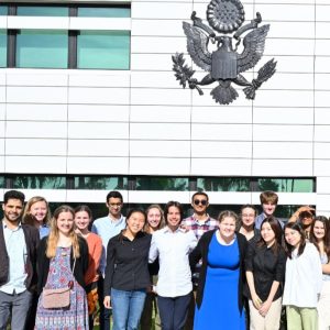 Visited the U.S. Embassy in Rabat, Morocco with other NSLI-Y scholars.